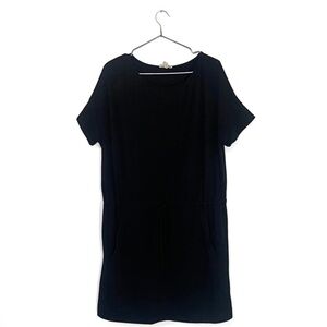 Wilfred Free | Aritzia Black Relaxed Fit T-Shirt Mini Pocket Dress Size Small